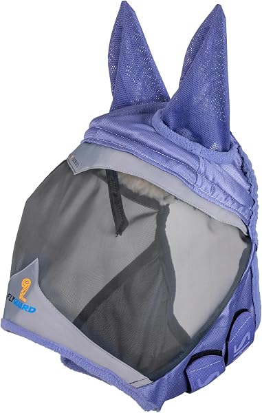 Shires FlyGuard Pro - Maschera antimosche con orecchie a maglia fine, misura standard, leggera e traspirante, protezione contro mosche e insetti, vestibilità sicura per affluenza, pascolo e uso - 2