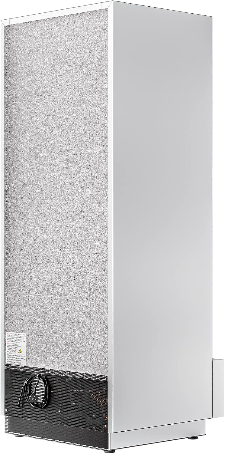 KoolMore Commercial One Door Reach-in Freezer for Restaurant, Cafe, and Cold Food Storage, Stainless Steel Finish, Large 12 Cu. Ft. Capacity, Heavy Duty Kitchen Use (RIF-1D-SS12C)