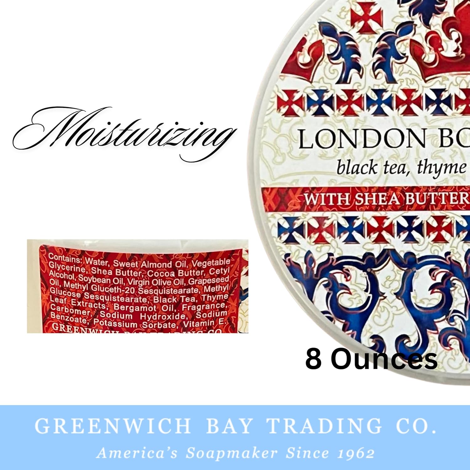 Greenwich Bay Trading Destination Body Butter 8oz | Luxurious Moisturizing Cream | Enriched with Shea Butter & Essential Oils for Deep Hydration | Perfect for Dry Skin | Travel-Friendly London - Image 2