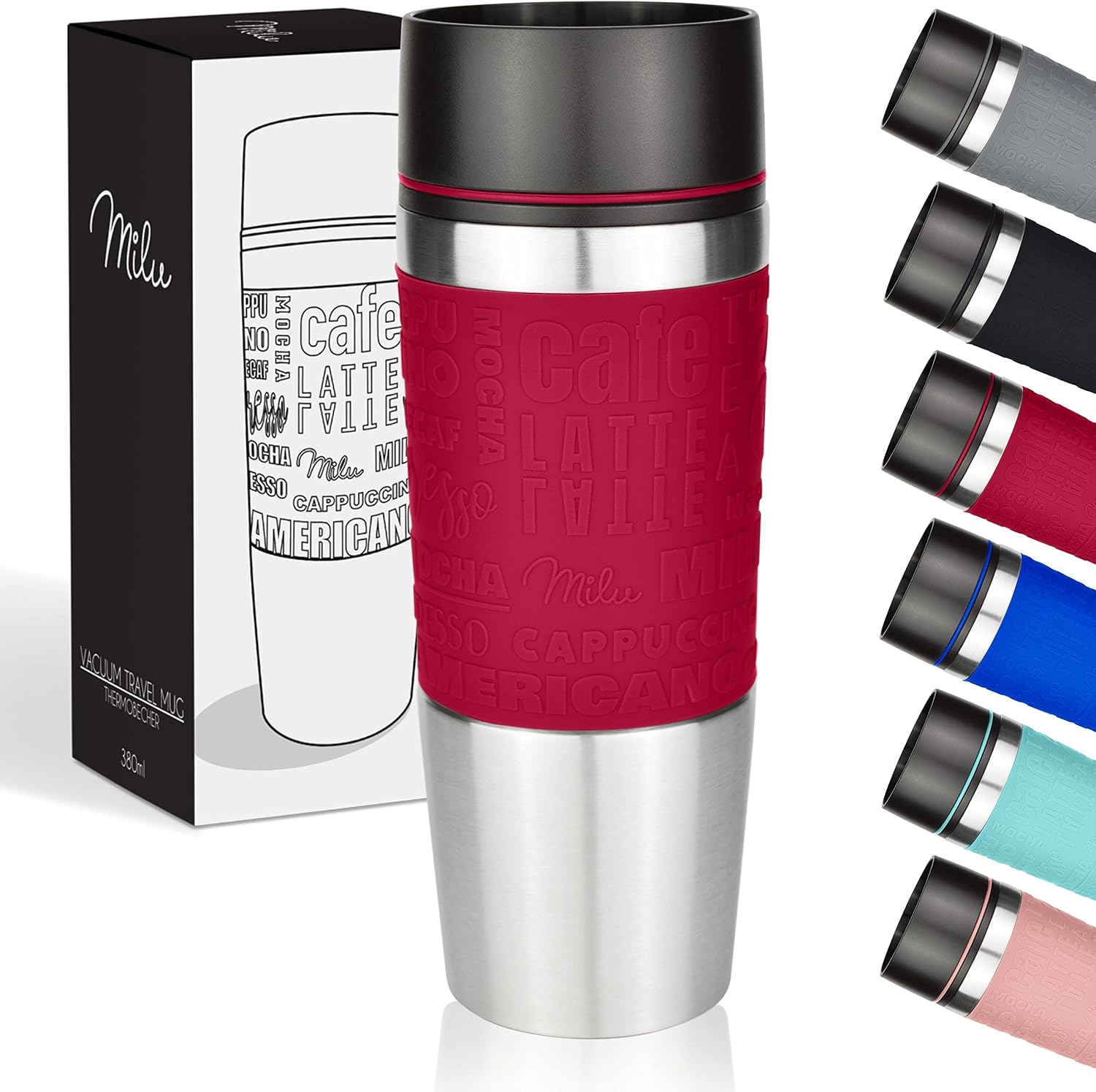 Milu 380ml Insulated Mug with Personalised Engraving