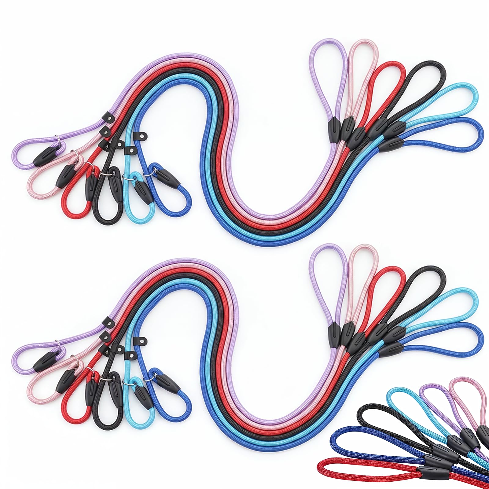 Guinzaglio regolabile in nylon, 18 pezzi, 1,5 m