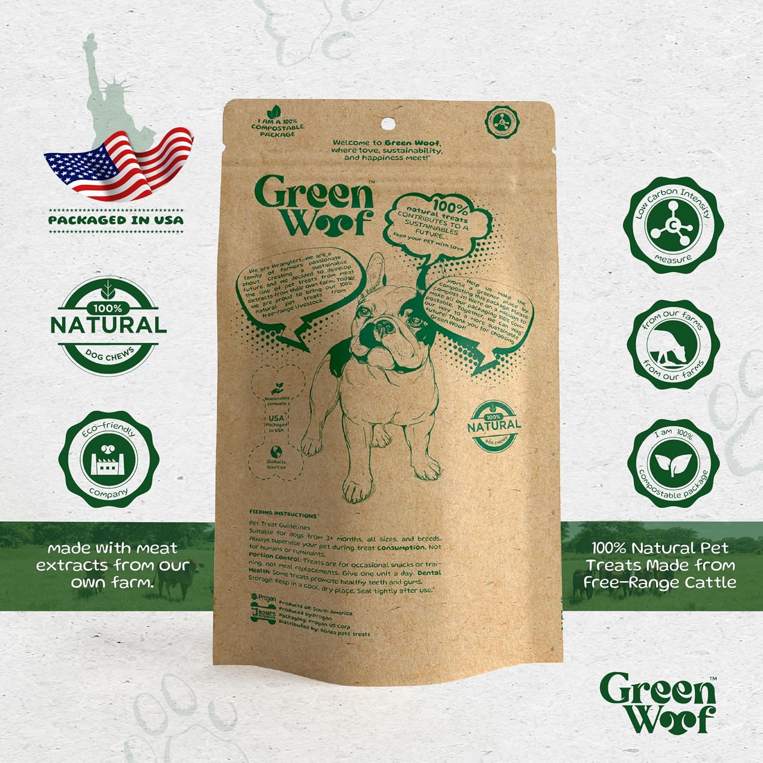 Bully Sticks (6 Inch), Easily Digestible 100% Pure Beef Treats, Pasture-Raised, Organic, Grain-Free, Durable and Long-Lasting Chews for Medium & Large Dogs (Medium, 20, Count)