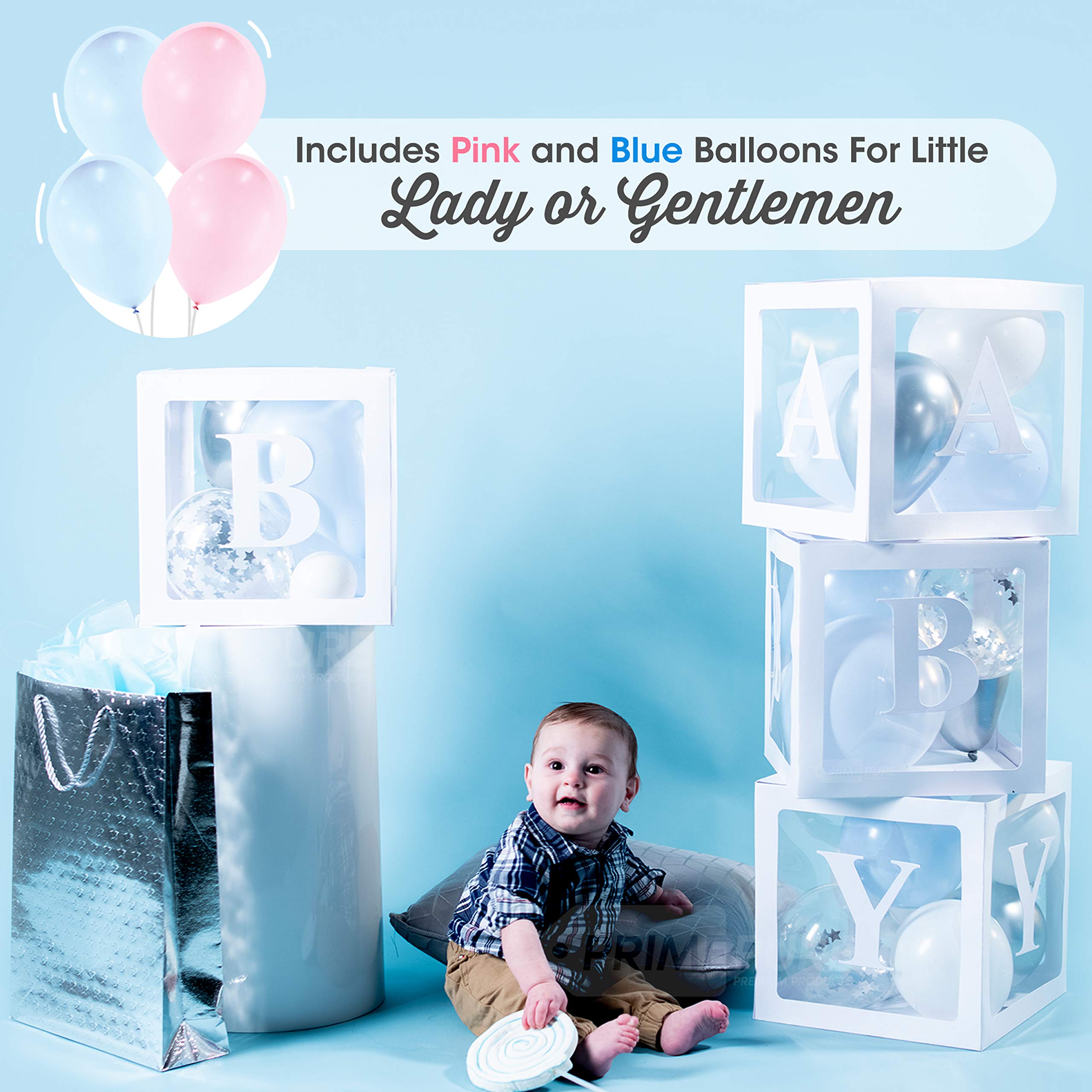 Buy PRIMEPURE Premium Pearl White Baby Boxes For Gender Reveal