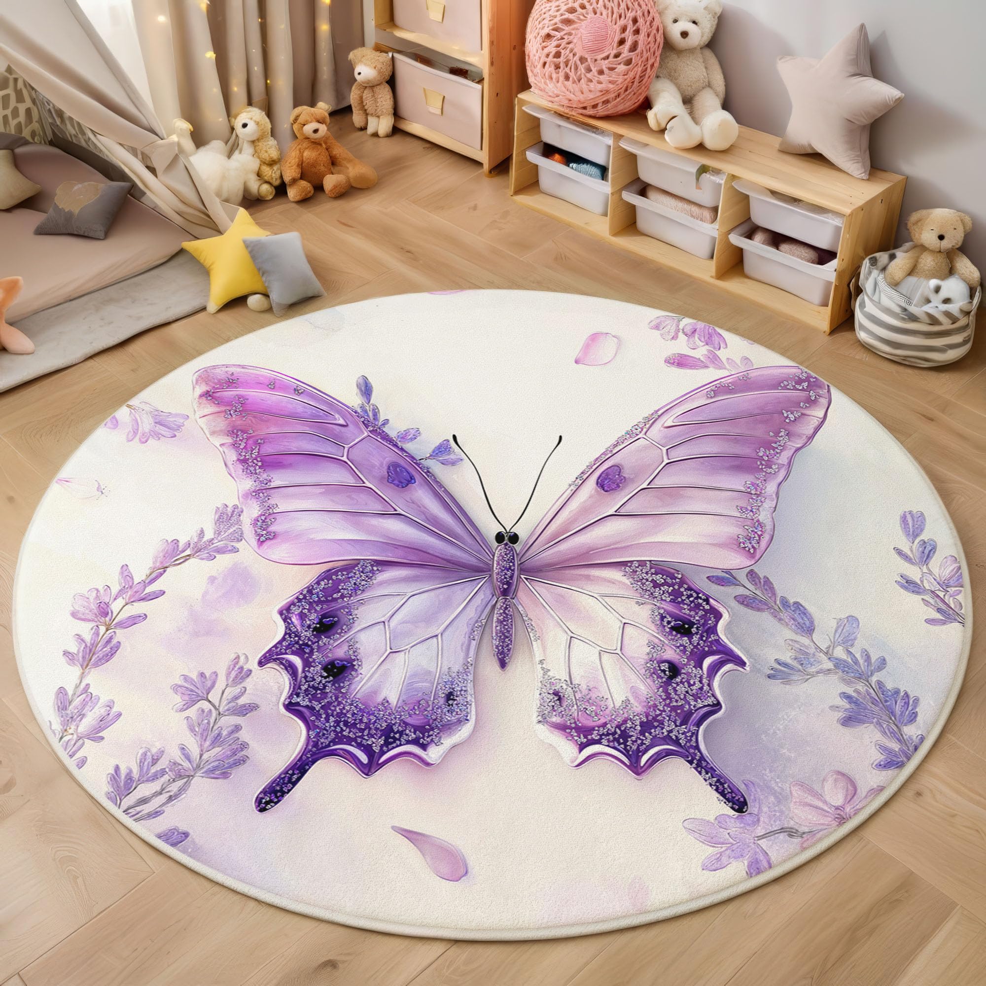 Tapis de salle de jeux violet et magique pour des après-midis pleins d'histoires