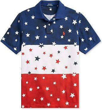 Polo Ralph Lauren mens Classic-fit Americana Star Mesh Polo Shirt