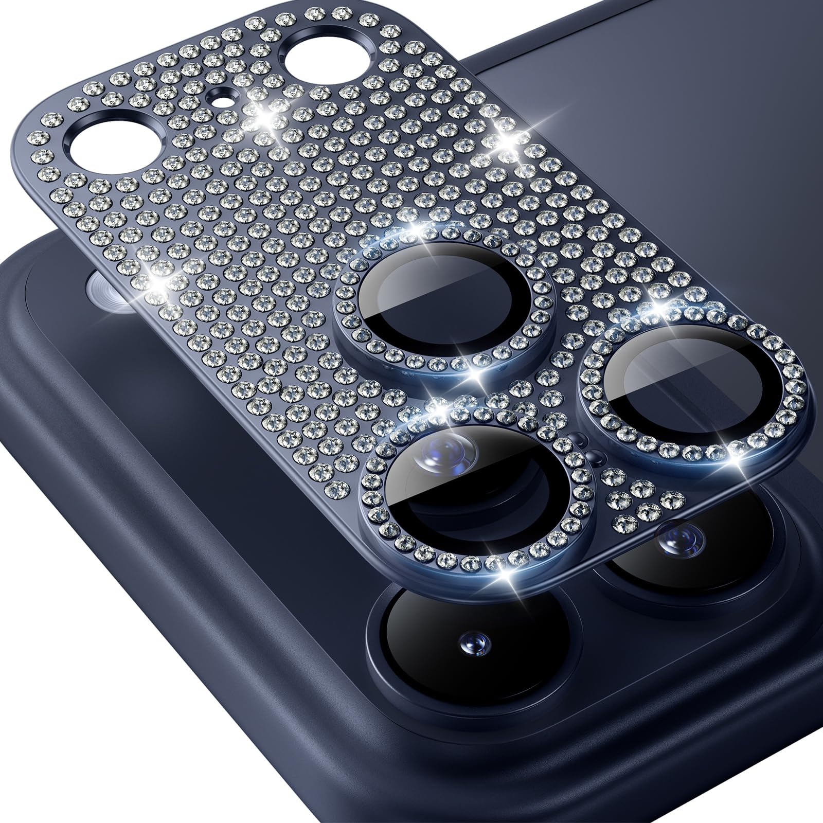 Hoerrye for iPhone 17 Pro Camera Lens Protector - Bling Diamond