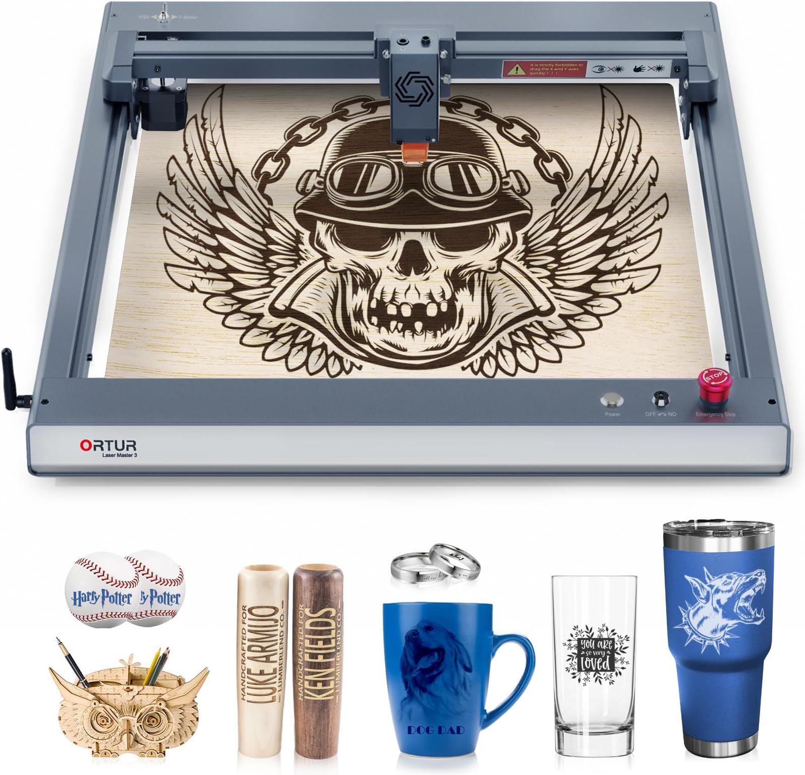 Laser Engraver, Laser Master 3, 10000mW Higher Accuracy Laser Cutter, 20000mm/min Engraving Speed and App Control Laser Cutter for Wood and Metal