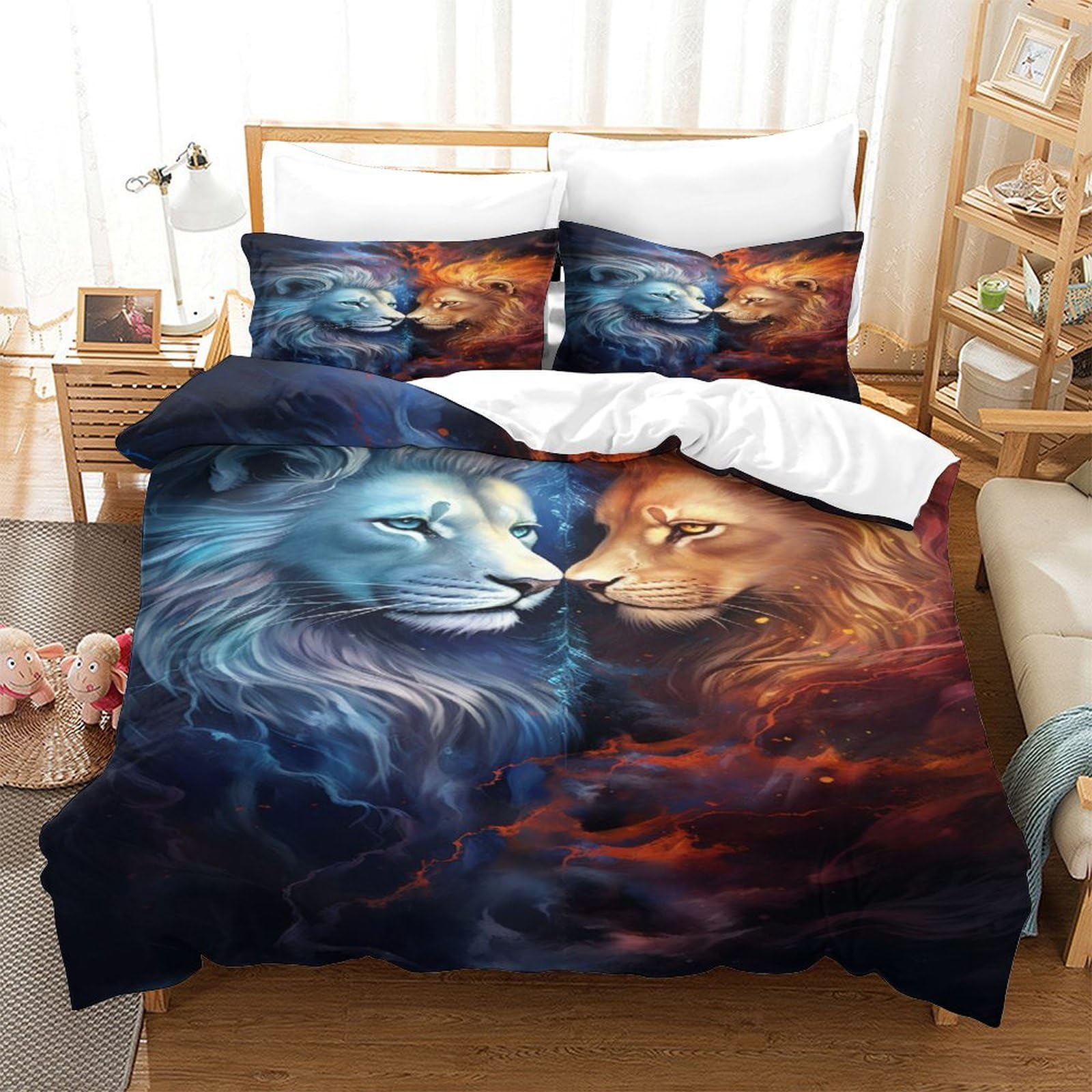 Housse de couette 260 x 220 respirante pour un lit super king size accueillant et douillet