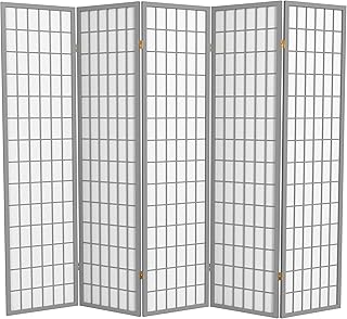 Red Lantern 6 ft. Tall Window Pane - Special Edition - Grey - 5 Panels