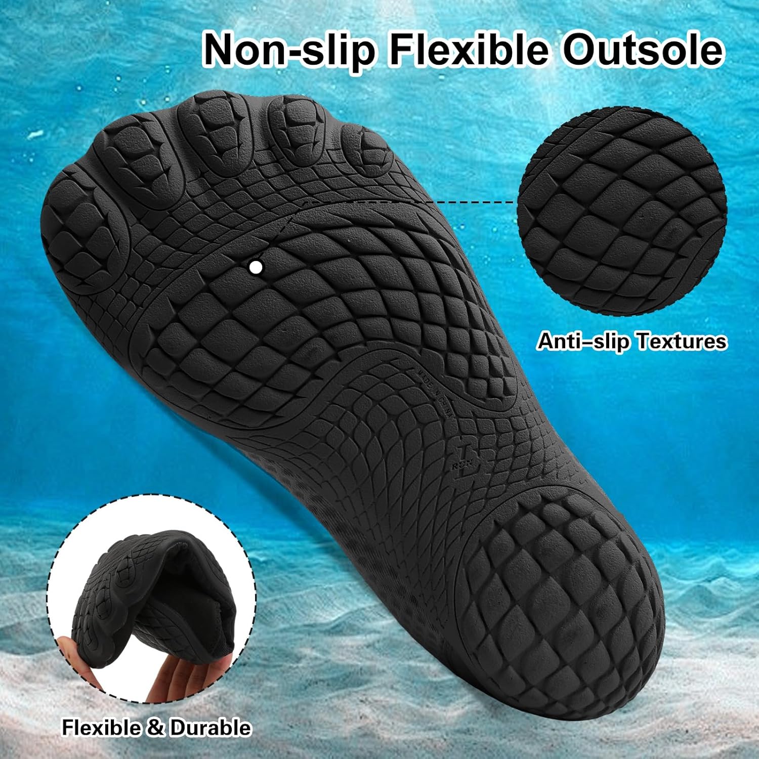 XIHALOOK Water Barefoot Shoes for Women Men Wide Toe Minimalist Barefoot Shoes Quick-Dry for Beach Swim River Pool Lake Surfing Training - Image 6
