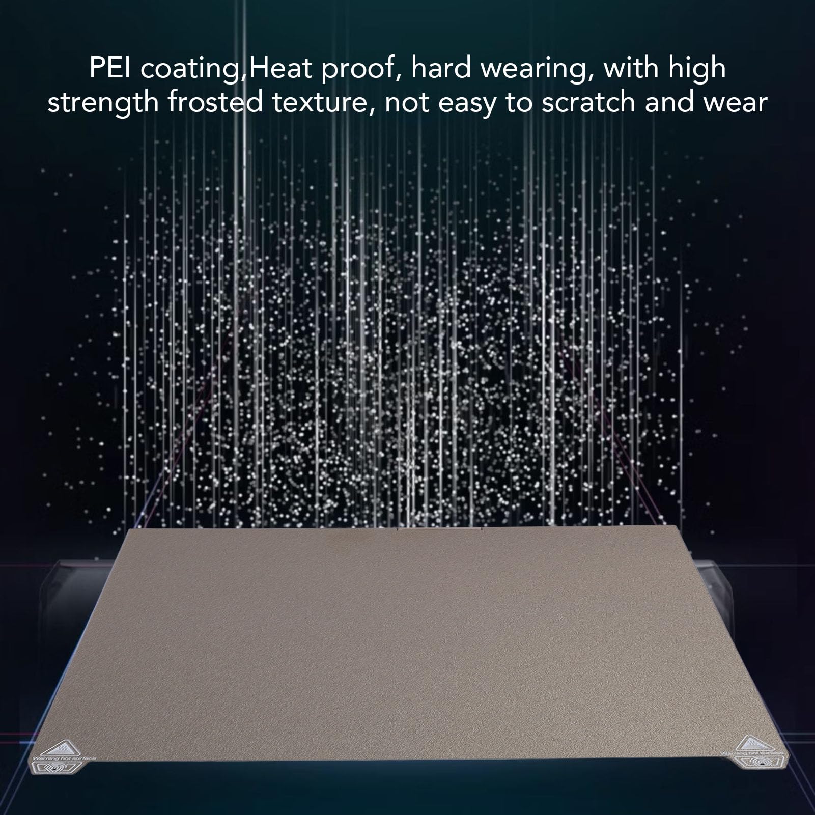 Łóżko do drukowania SustVita PEY PEI 370x370 mm, dwustronna magnetyczna elastyczna płyta konstrukcyjna ze wzorem gwiazdy, platforma drukarki 3D dla akcesoriów K2 Plus