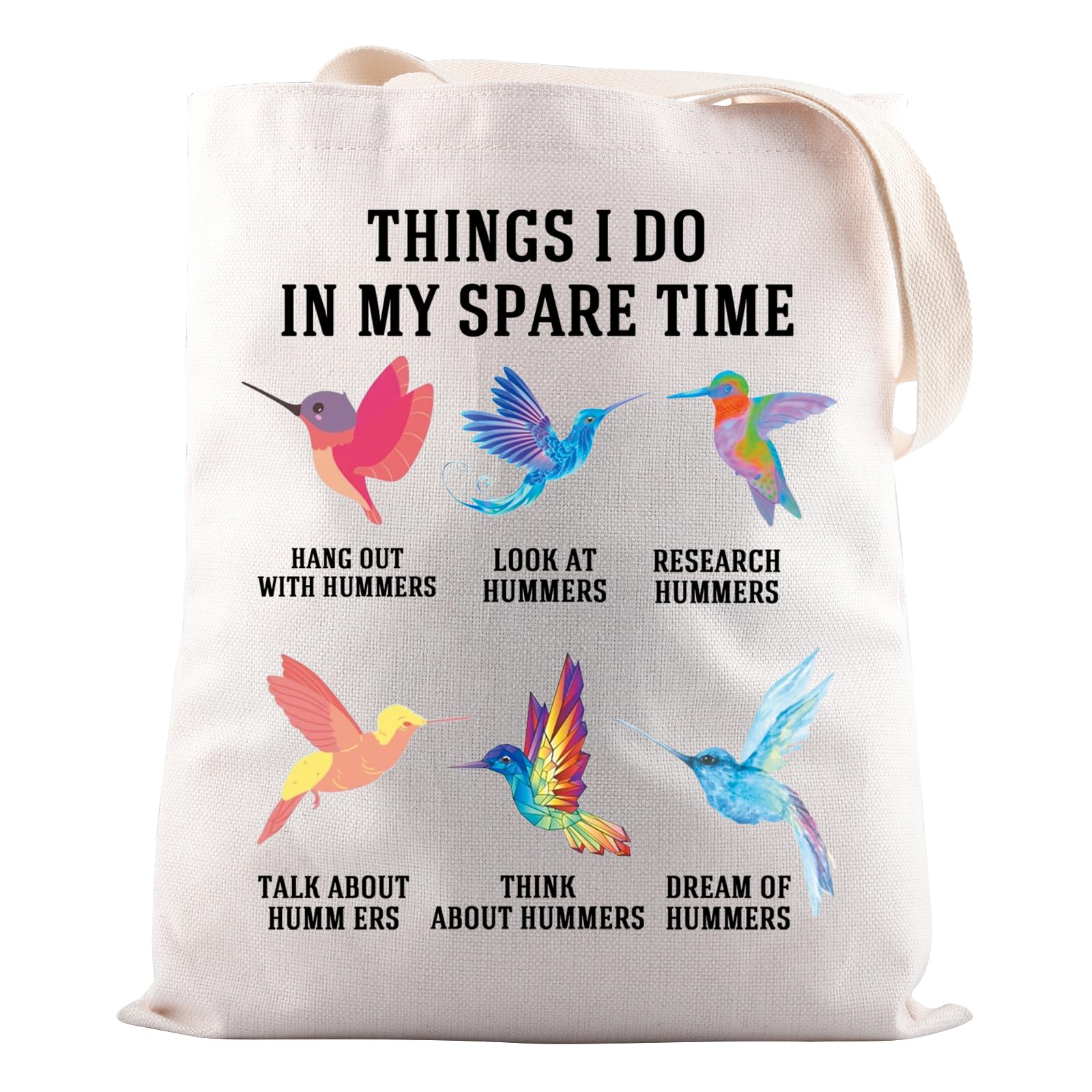 JNIAPHummingbird Gift Things I Do In My Spare Time Tote Bag Bird Lover Gift