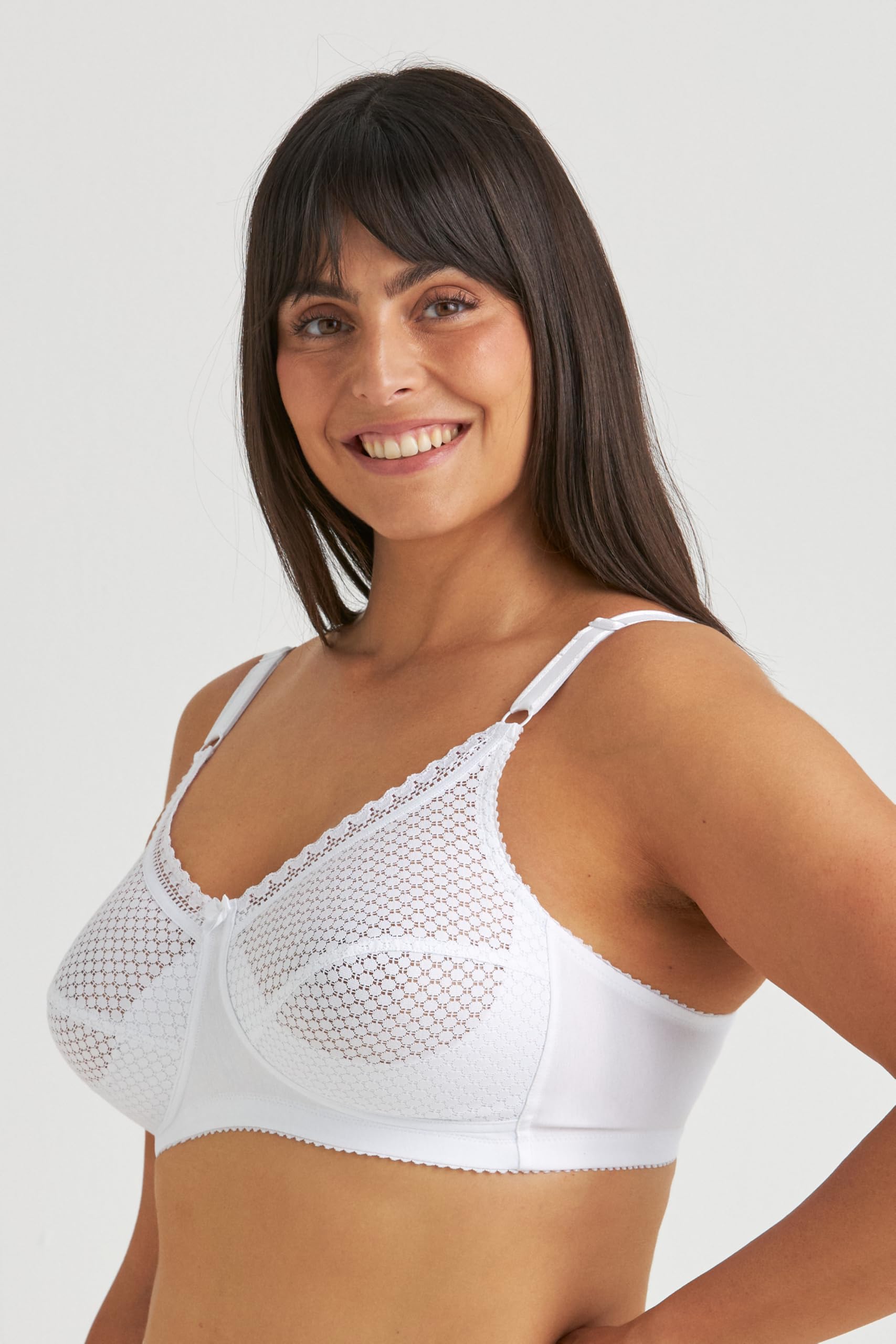 Miss Mary of Sweden Cotton Dots Sujetador sin Aros de algodón con Soporte cómodo y Copa Completa