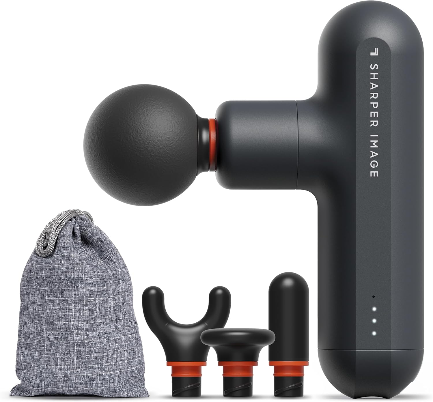 Sharper Image Powerboost Move Aero [New 2026 Version] Mini Deep Tissue Percussion Massage Gun| Muscle Recovery & Pain Relief Massage Tool| Full Body Back & Shoulder Massager| Travel Gift for Men Women