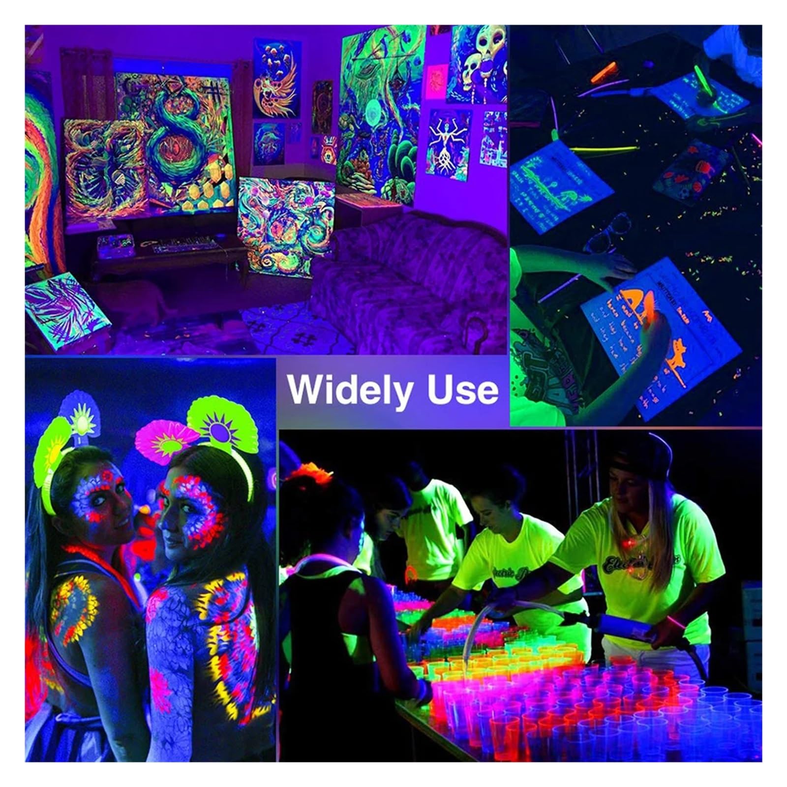 100W LED Wodoodporna 392nm UV Czarne Światło Scena Czarne Światło Ultrafioletowe Lampa Powodziowa Na Halloween Taniec DJ Disco Party(100W Type1)