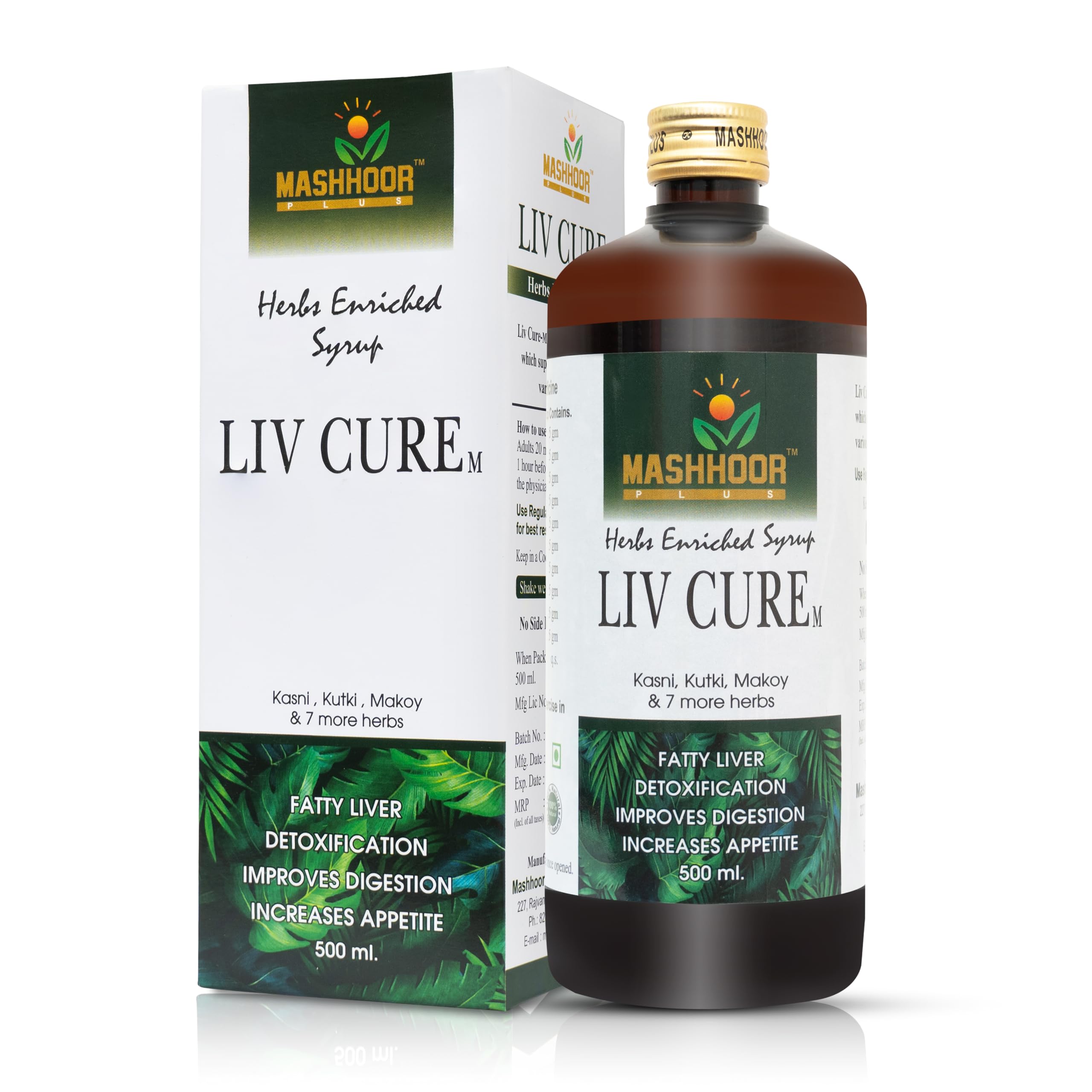 Herbal Liver Support Syrup for Digestion Detox Appetite Gas Acidity Constipation 500ml-image-17
