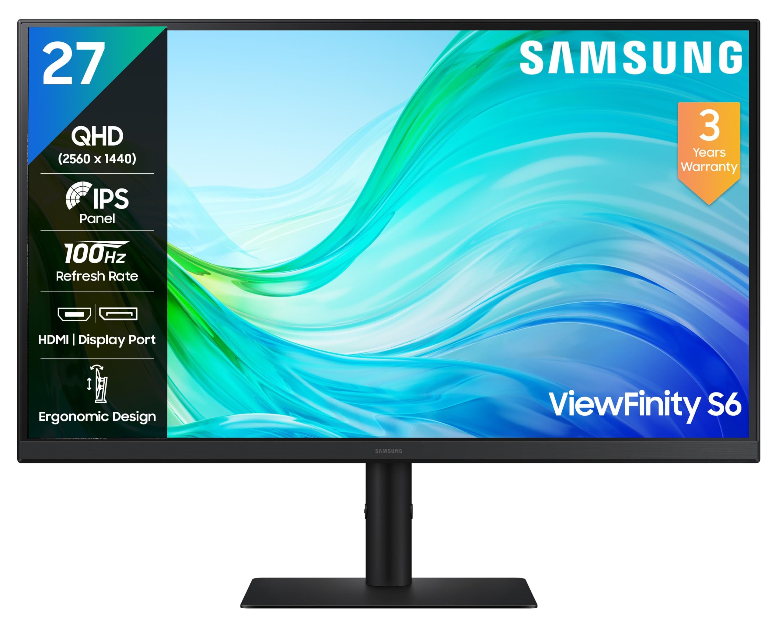 Samsung 27" IPS 2K QHD Monitor - Image 1