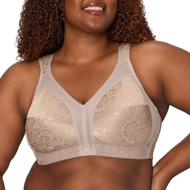 Playtex Brasier inalámbrico para mujer, sujetadores de talla grande disponibles durante 18 horas, cobertura total, suavizado, 4693, paquete individual o de 2