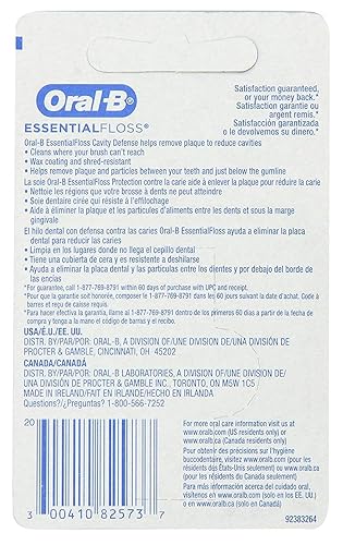 Miniatura 2 de Oral-B 54 yardas de hilo dental esencial de cera de menta (paquete de 6)