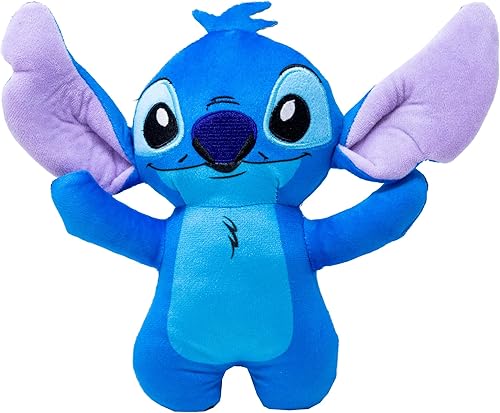 Vista 20 de Buckle-Down Juguete para perros de Disney, Lilo y Stitch Angel sonriente de cuerpo completo, juguete para mascotas, peluche