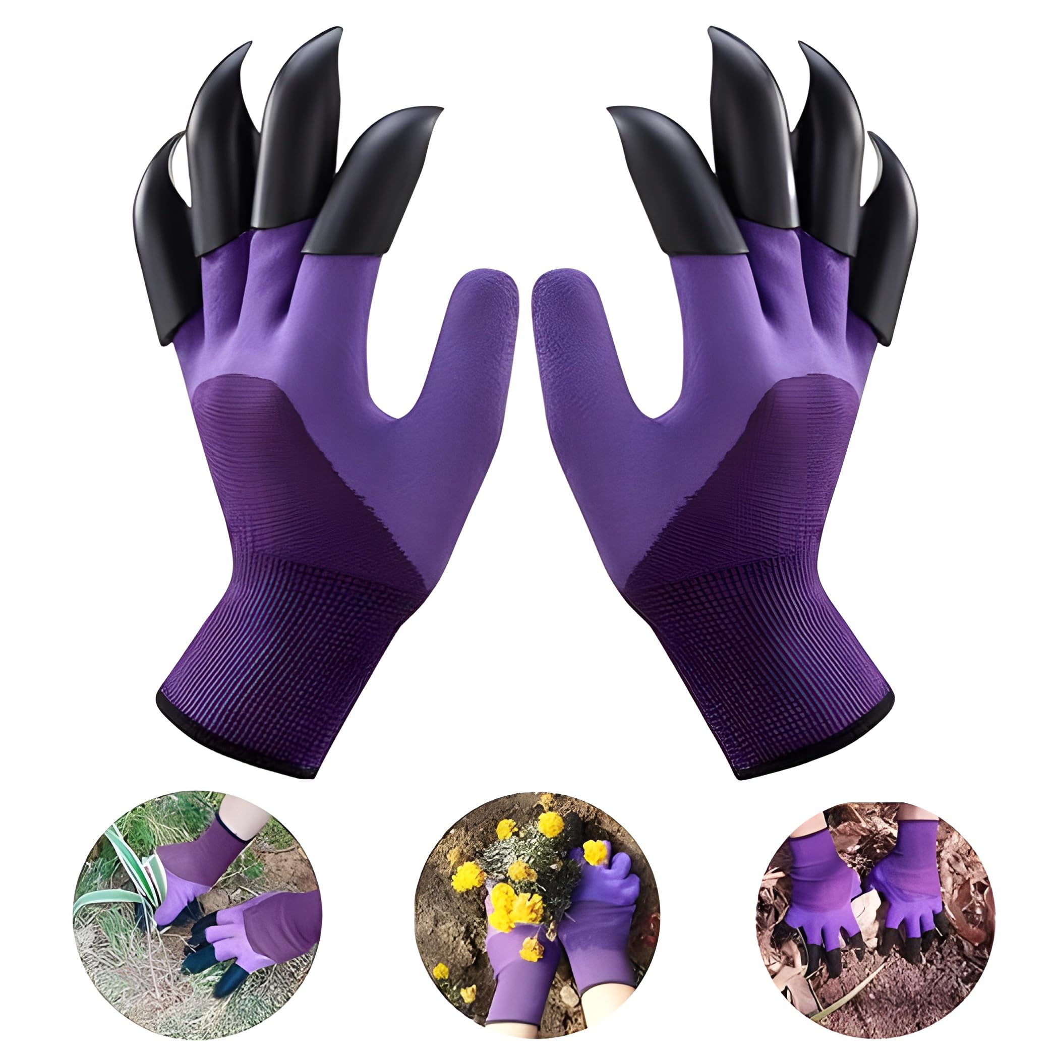 TOP-TIER TOOLS Garden Gloves with Claws, Breathable Gardening Work Gloves for Digging, Claw Gardening Gloves for Planting, Anti-Puncture Garden Gloves Best Gifts for Gardeners(2-PCS, MULTI COLOUR) (B0D7D8LLJY) Amazon Price History, Amazon Price Tracker