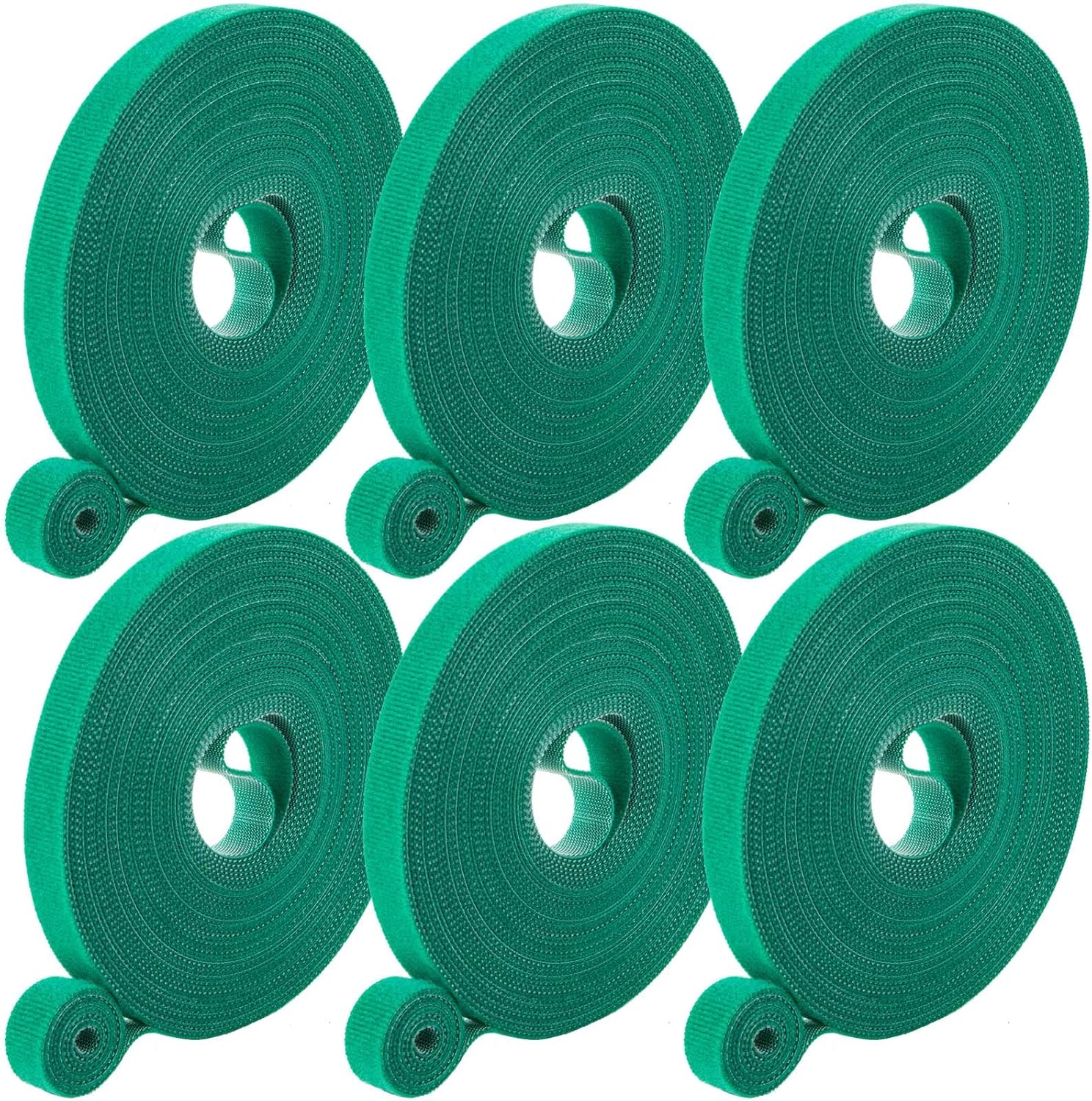 GCTWFYK Plant Tape, 6 Roll 196 Ft Green Garden Tape, Twist
