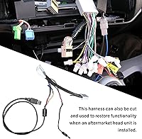 Vista 5 de NuIth Arnés de cable de instalación estéreo de 28 pines para Toyota Camry/Sienna/RAV4/Corolla/4Runner, añadir o retener cámara de marcha