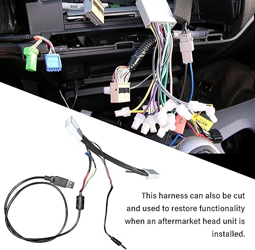 Miniatura 5 de NuIth Arnés de cable de instalación estéreo de 28 pines para Toyota CamrySiennaRAV4Corolla4Runner, añadir o retener cámara de marcha