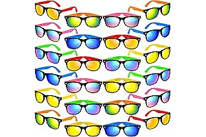 Kids Sunglasses Party Favors: Neon Shades with UV400 Protection for Kids