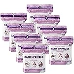 Scrubzz Disposable No Rinse Bathing Wipes - All-in-1 Single Use Shower Wipes, Simply Dampen, Lather, and Dry Without Shampoo or Rinsing (Lavender, 8-Pack)