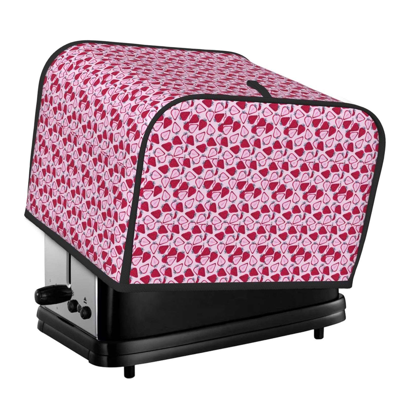 Strawberry Pattern Print 4 Slice Toaster Cover Toasters Dustproof Heat Resistant Kitchen Appliance Protector