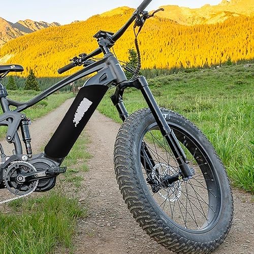 Miniatura 5 de Cubierta protectora de batería de bicicleta eléctrica que refleja la luz para la cubierta de protección de batería de Ebike integrada, marco de la