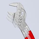 KNIPEX Pliers Wrench, Chrome-Plated, 250 mm, Grips Continuously up to 52 mm, Fine Adjustment by Button Push, Adjustable Wrench, 86 03 250 - 7