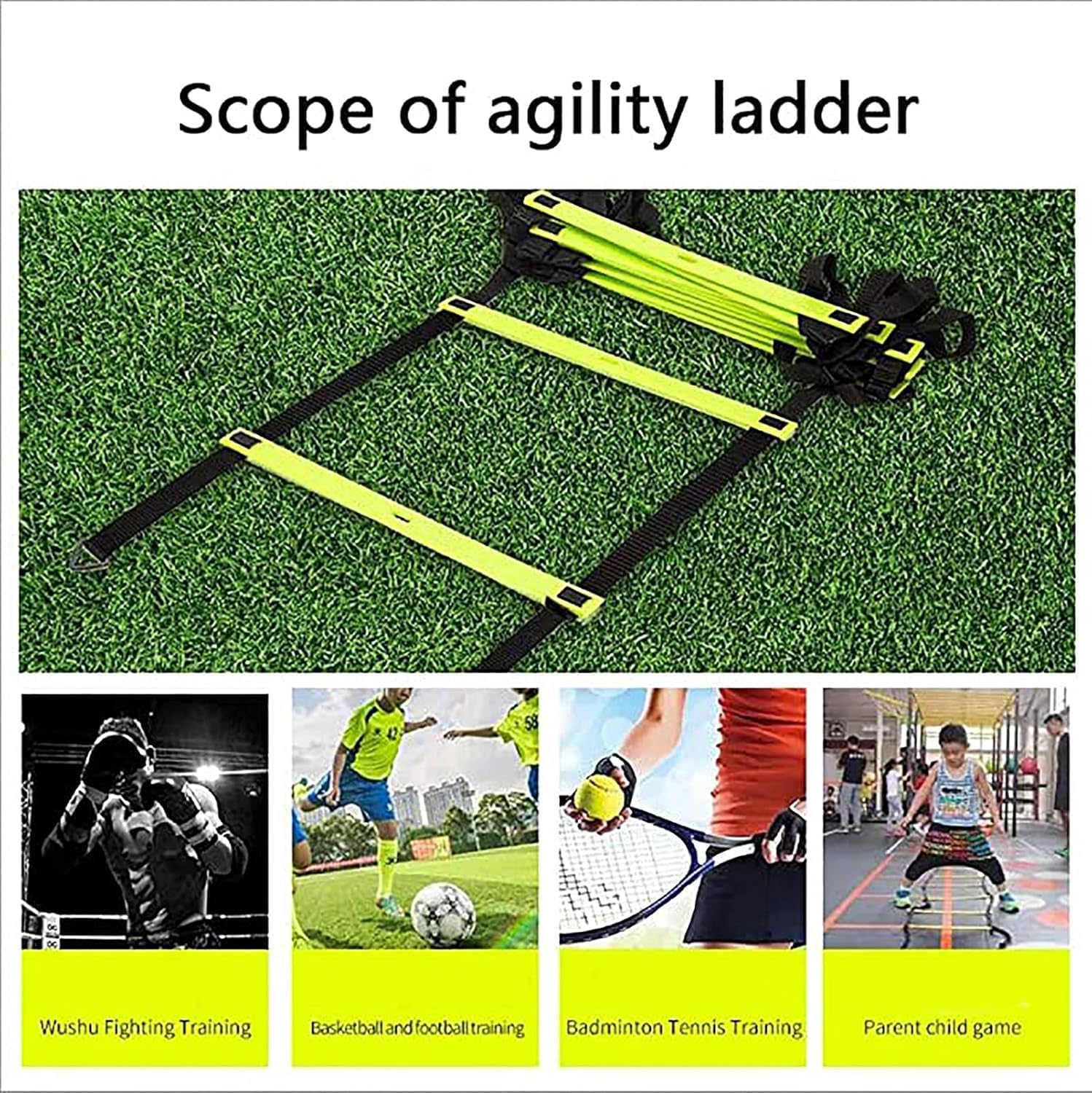Agility Ladder, Speed Ladder, Foldable Speed Training Ladder, Sports Fitness Equipment Speed Ladder, for Outdoor Various Training Scenarios