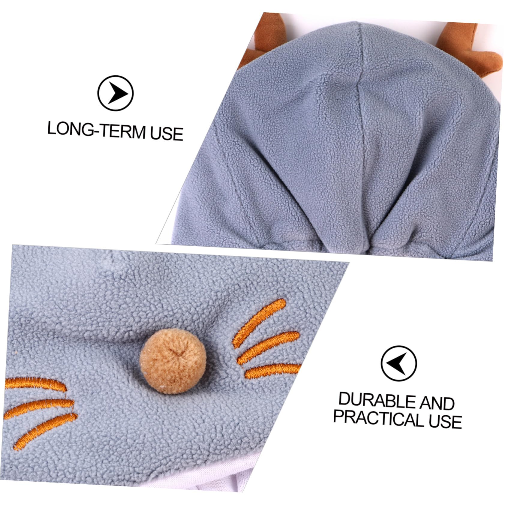 GALPADA 3 Piezas Sombrero Bebé Asta Producto Gorros De Invierno Gorro De Invierno para Niños Pequeños Niño Cálido Gorro De Niño Algodón Recién Nacido Tope De Cobertura Otoño e Invierno