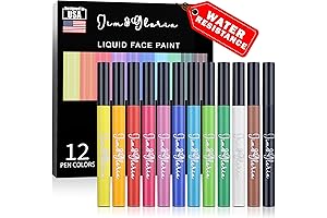 Jim&Gloria Sweatproof Face Paint Set for Cheerleaders