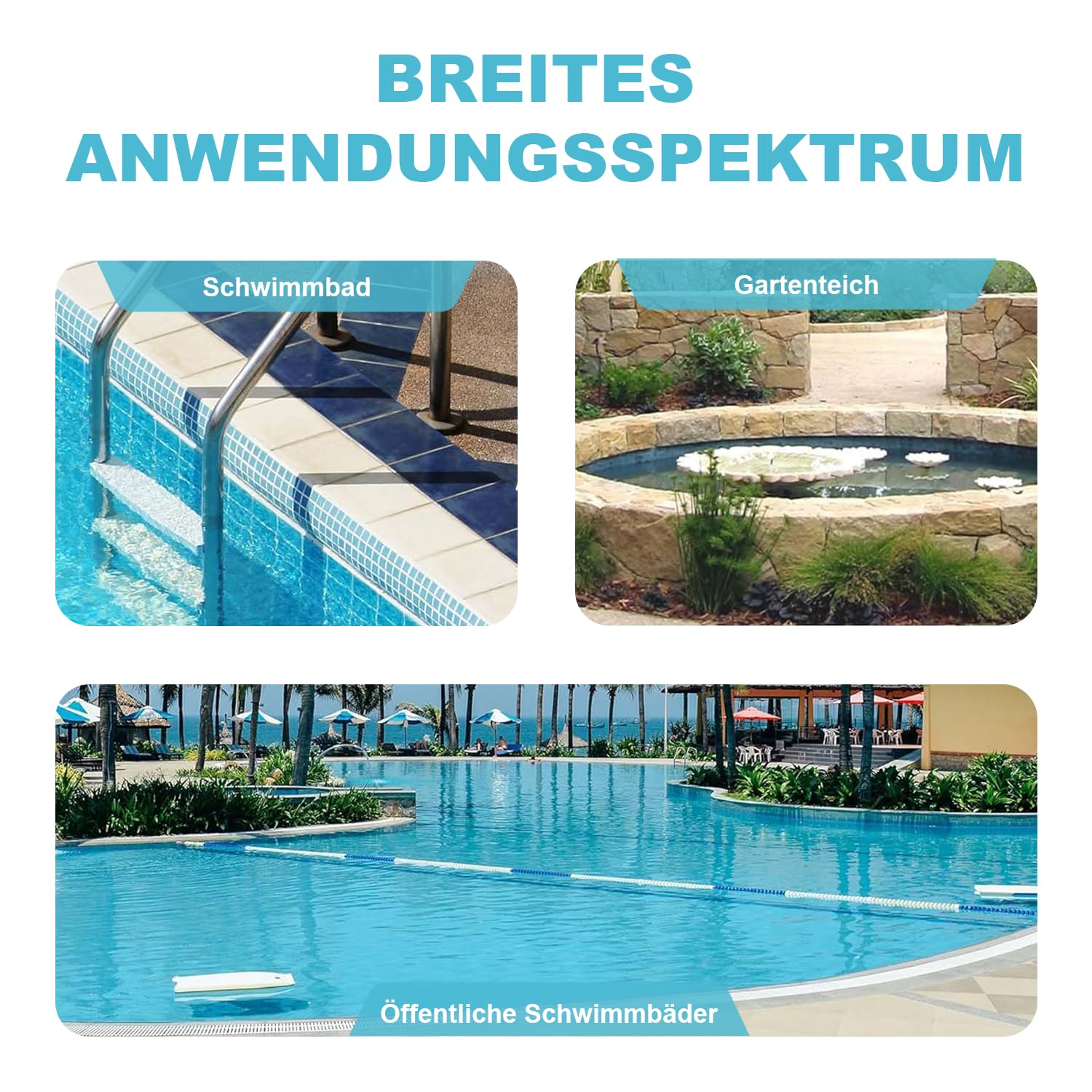 10 m PVC Flexschlauch Ø 50mm Wasserpfeife Teichschlauch, Klebeschlauch für Garten, Pool, Teich