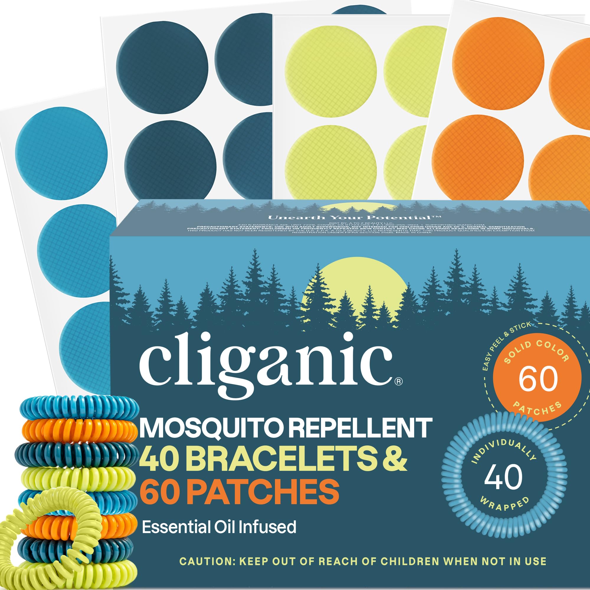 Cliganic Mosquito Repellent Bracelet Stickers Pack