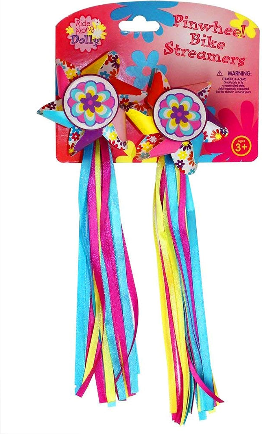 Bike Handlebar Streamers Kid's Bicycle Pinwheel Streamers Easy