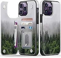 Vista 471 de LETO para iPhone 15 Pro Funda tipo cartera - Tapa tipo folio con patada - Diseños de moda - Tarjetero - Funda protectora para mujeres y niñas - 6.1