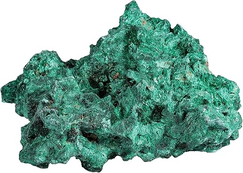 SUNYIK Piedra de racimo de cristal de malaquita natural cruda, rocas de cristal curativo de Reiki mineral para decoración del hogar, 0.77 libras