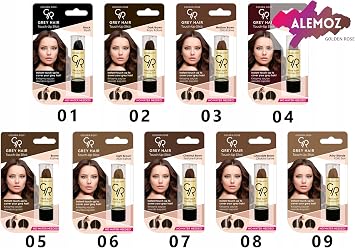 Golden Rose Grey Hair Touch-up Stick No: 03 Medium Brown - Beyaz Saç Kapatıcı - Orta Kahve