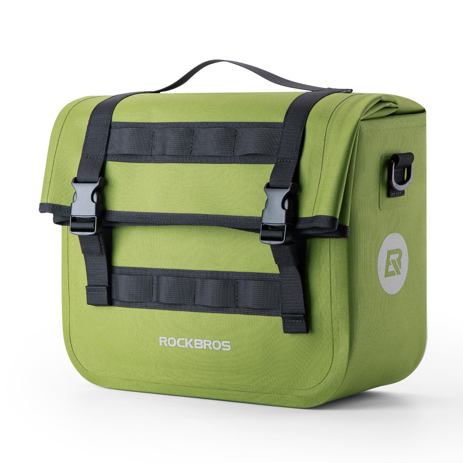 ROCKBROS Bike Pannier Bag 9L-15L Water-Repellent Bicycle Rack Trunk Bag, for Rear Carrier Rack, Rear Seat Double Side Cycle Pannier with Shoulder Strap for Storage