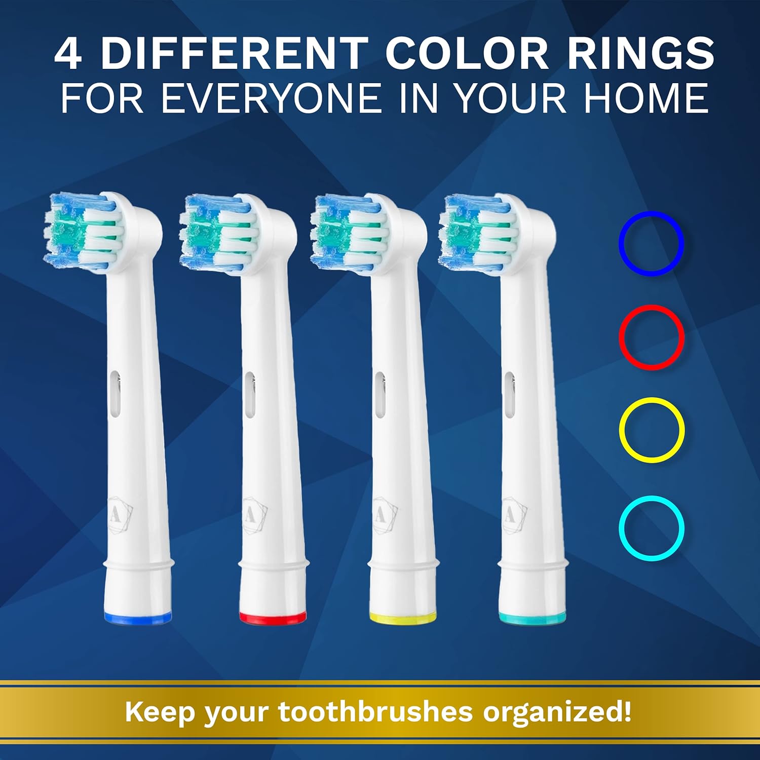 Aster Replacement Toothbrush Heads - 16 Pack, Professional Electric Toothbrush Replacement Heads, Compatible with Oral-B Toothbrushes : Beauty & Personal Care