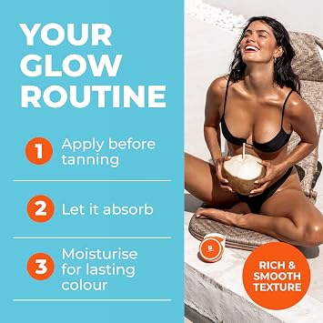 BYROKKO Shine Brown Beta Carotene Tanning Accelerator Cream - Fast Sunbed & Outdoor Tan Enhancer for Deep Bronze Glow - Hydrating with Natural Carrot Oil & Vitamin E - Water-Resistant, 210 ml