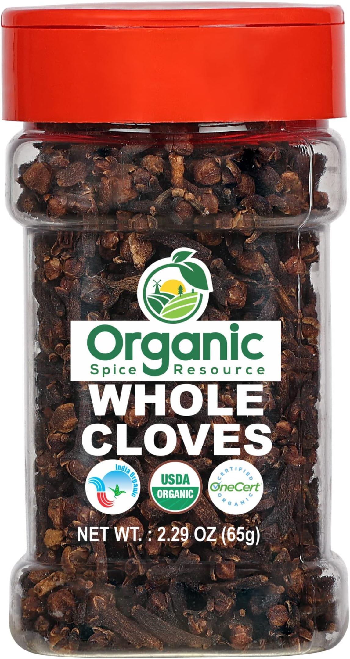 Organic Spice Resource Whole Cloves | 2.29 oz or 65g| USDA Approved | Vegan | Non-GMO, All Natural Blend - 100% Raw from India, by SHOPOSR (2.29 Ounce)