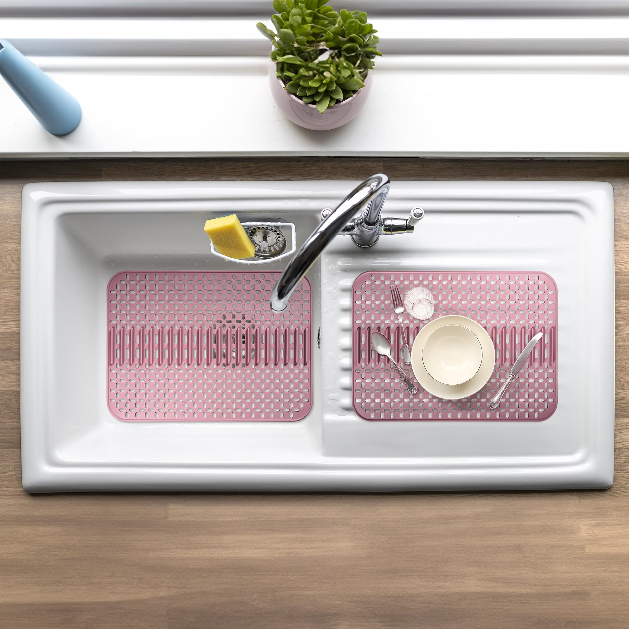 MOLEDINO Kitchen Silicone Sink Mat Large 17"x12.5" - Image 2