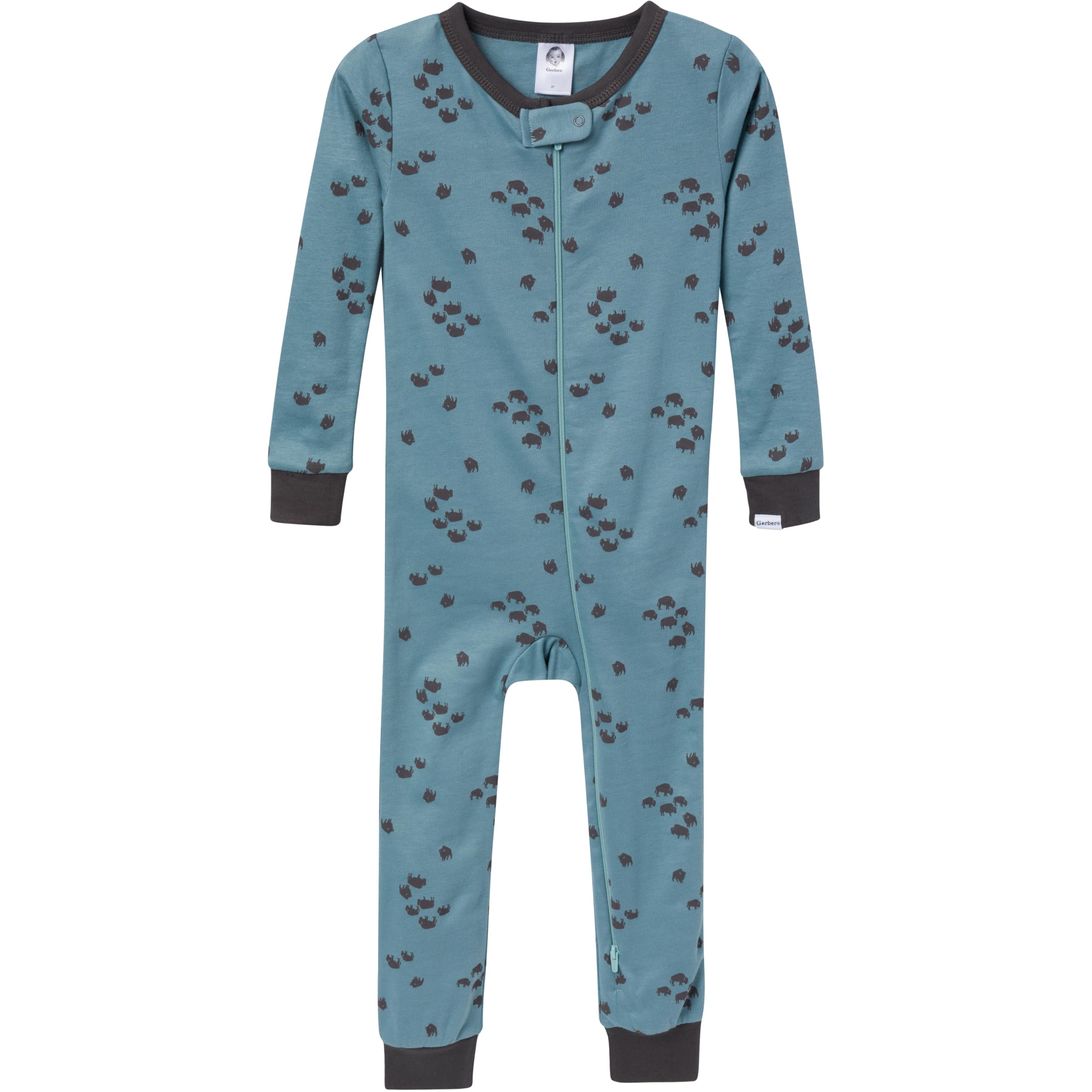Gerber Baby-Boys 3-Pack Snug Fit Footless One-Piece Cotton Pajamas, Buffalo