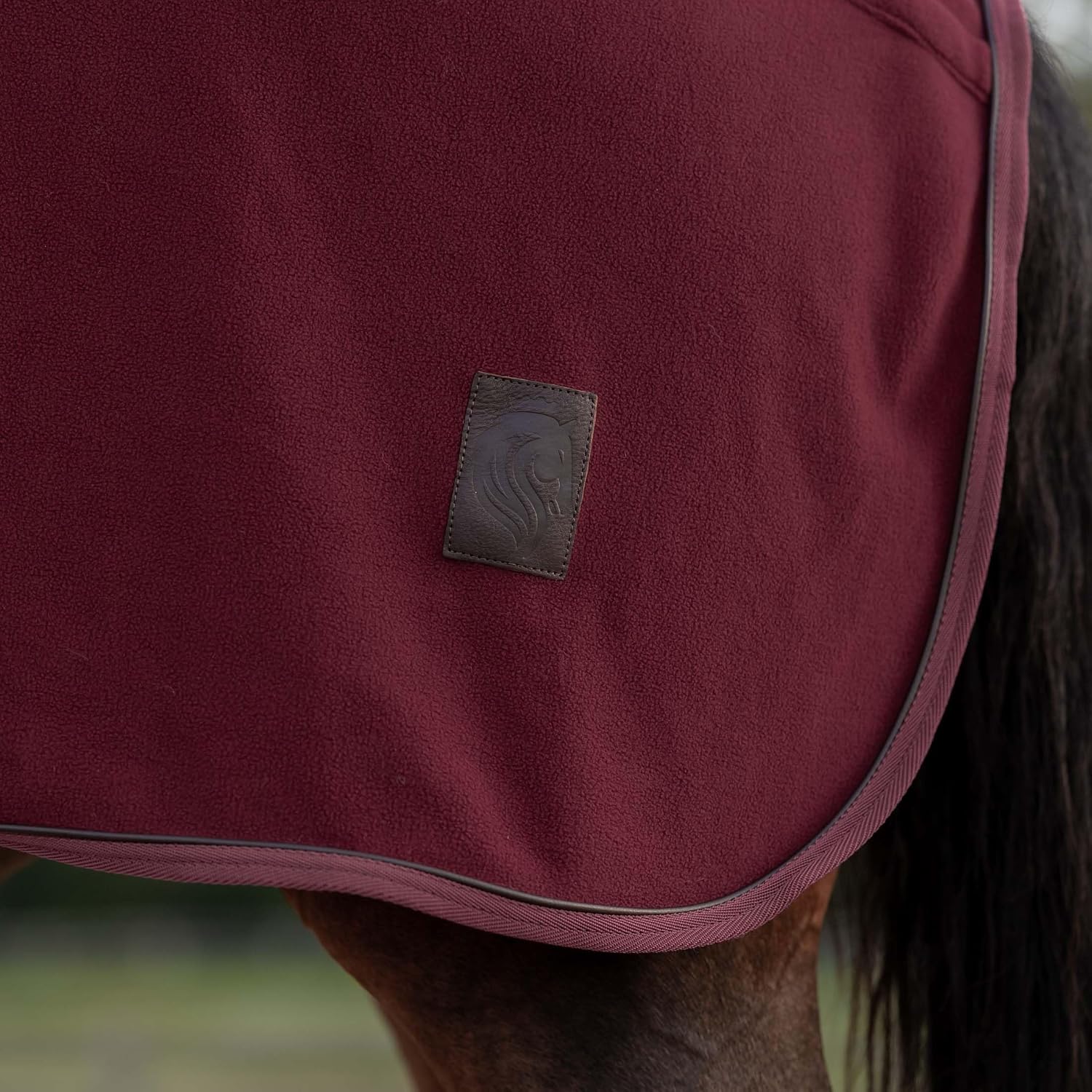 Equinavia Koselig Fleece Quarter Sheet - Cranberry Red - M