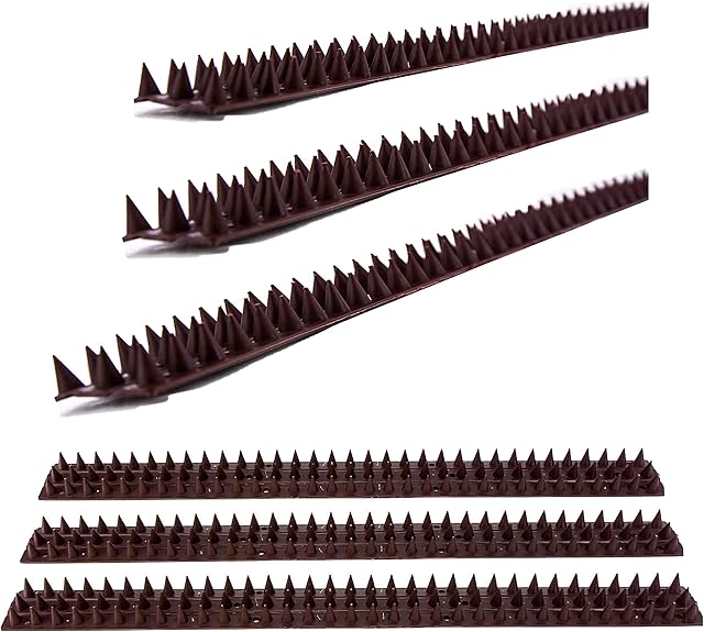 10 Piece Anti Climb Fence Wall Spikes Burglars Cats Birds Repellent Deterrent, 5 Meters